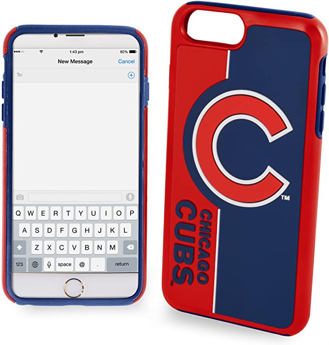 FOCO MLB Chicago Cubs Bold Case for iPhone 8+, 7+, 6+, 6S+ (5.5″)