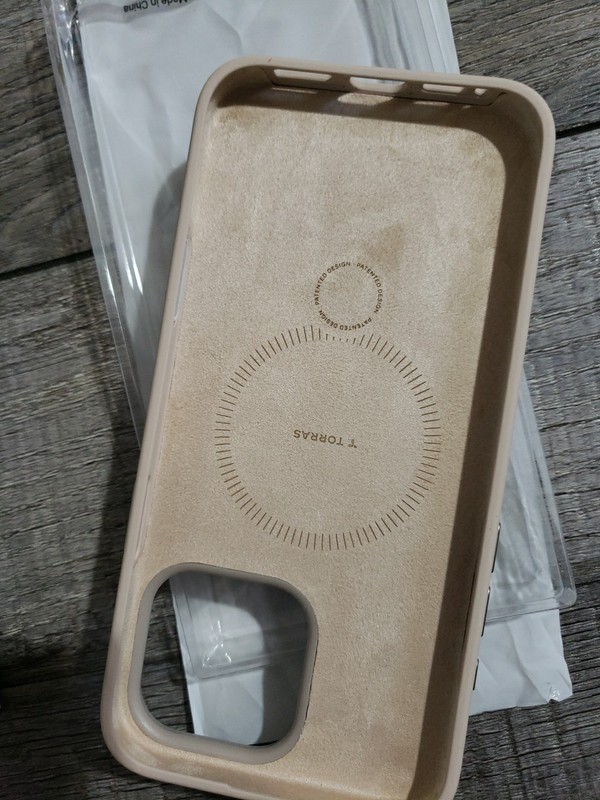 TORRAS Magnetic Ostand Silicone Stand Case for iPhone 16 Pro Max, Dune Beige gallery