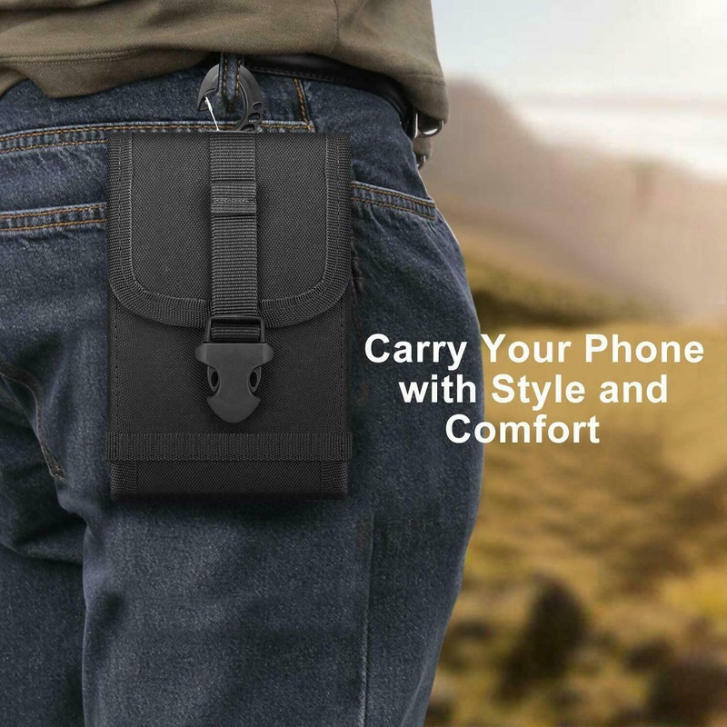 Universal Molle Army Tactical Cell Phone Smartphone Waist Pouch Bag Case Cover