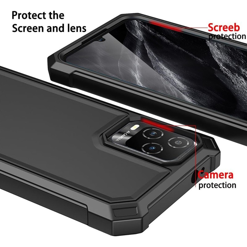 TJS Compatible for BLU View 5 Pro B170D Case, with [Built-in Screen Black gallery