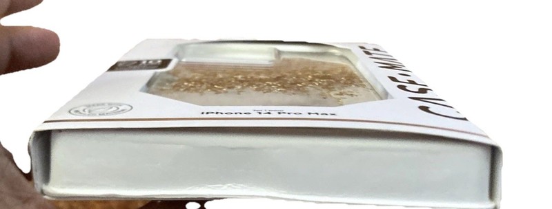Case Mate *iPhone 14 Pro Max* Clear Gold Flakes Glitter Plastic Phone Case gallery