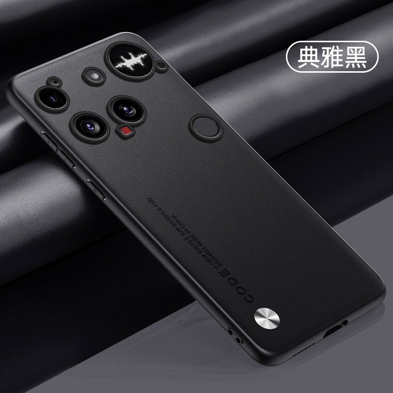 For Nothing Phone (3) Shockproof Phone Case Business PU Vegan Leather Soft Cover gallery