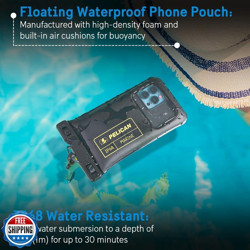 Pelican 2 Pack Marine - IP68 Waterproof Phone Pouch (Regular Size gallery