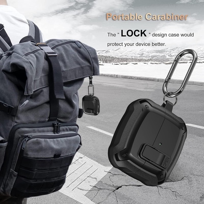 Galaxy Buds 3 Pro/3/3 FE Case Cover with Secure Lock Clip with Cleaner Kit Samsu gallery