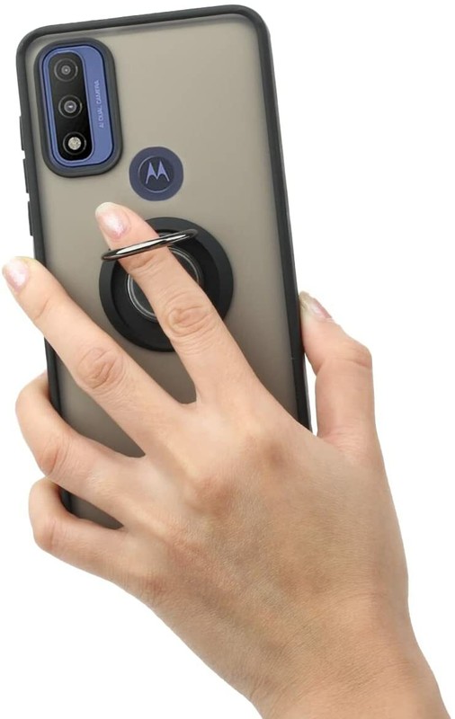 Magnetic Ring TPU Matte Clear Shockproof Case for Motorola Moto G Power 2022 gallery