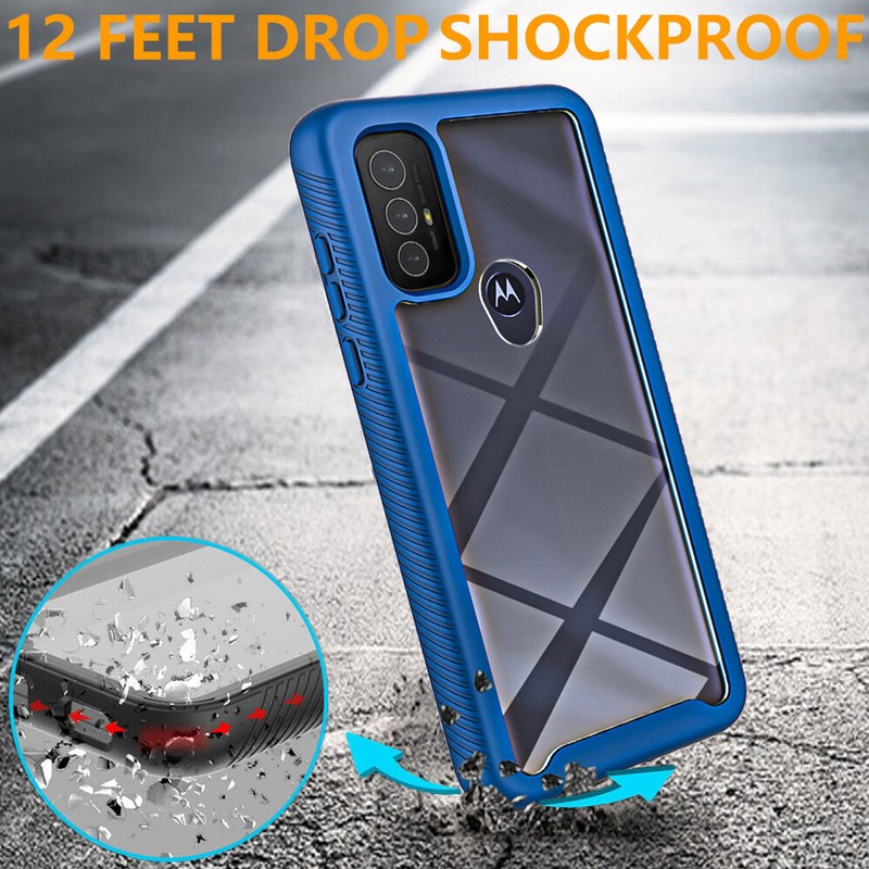 For Motorola Moto G Power 2022 2021 Case Phone Shockproof Cover + Tempered Glass gallery