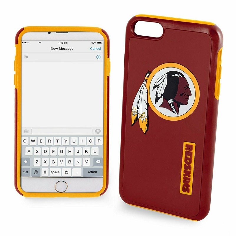 FOCO NFL Washington Redskins Hybrid Case for iPhone 8 +, 7 +, 6S + (5.5")