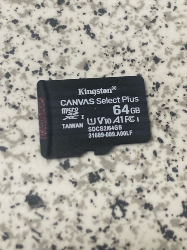 Kingston 64GB Canvas Select Plus microSDXC Memory Card UHS-I U1 A1 (E14002303)