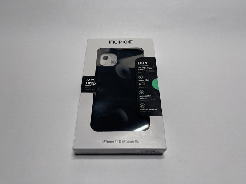 INCIPIO DUO iPhone 11 & iPhone XR Dual Layer Case (Black) IPH-1906-BLK-V **NEW**