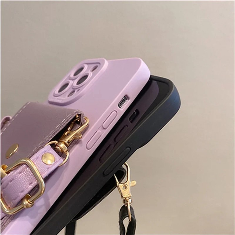 For iPhone 16 15 14 Plus 13 12 11 Pro Max X 8 7 SE Wallet Leather Crossbody Case gallery