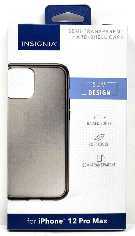 Apple iPhone 12 Pro Max Luxury Durable Hard-Shell Phone Case Dark - Smokey/Gray gallery