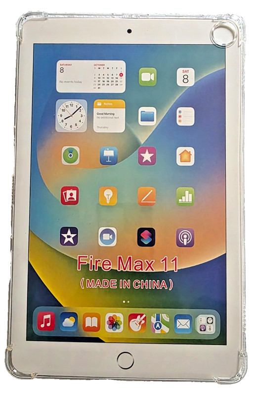 Shell Soft Rubber Case For Fire Max 11 (CLEAR) New