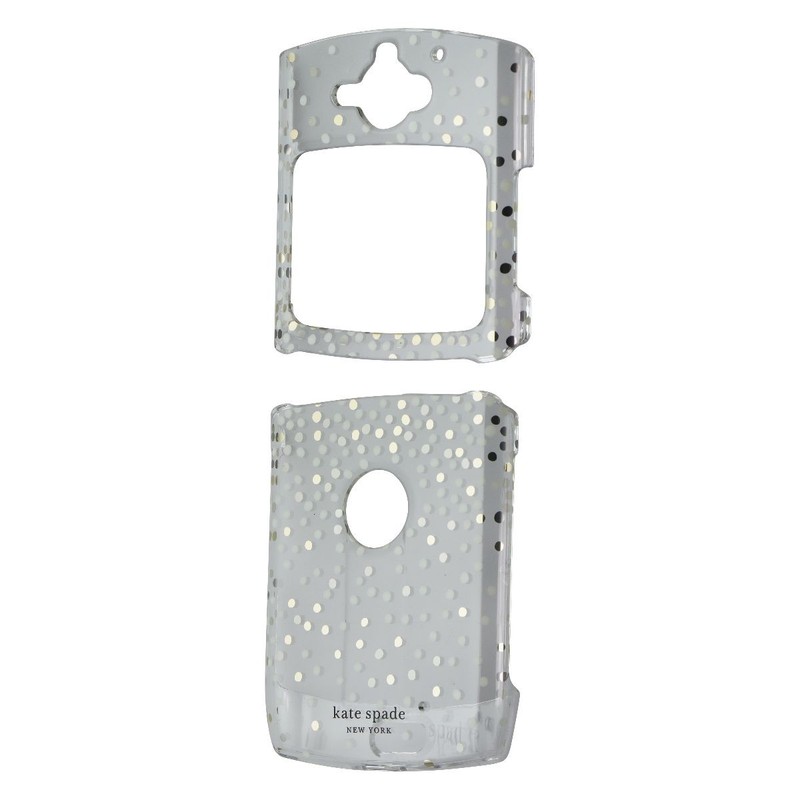 Kate Spade Protective Hardshell Case for Motorola Razr (2019) – Clear/Disco Dots