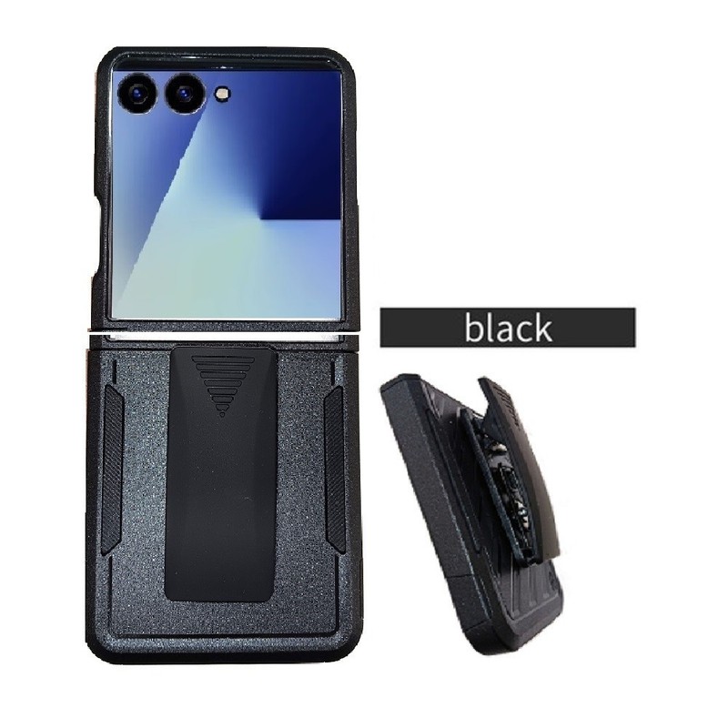 For Samsung Galaxy Z Flip 7 Case, Hard Case Belt Clip Kickstand Cover