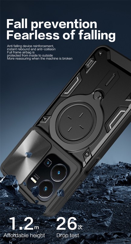 Case Magnetic Rotate Ring Stand Lens Cover For Vivo Y11s Y20 Y21 Y22 Y30 Y33 Y35 gallery