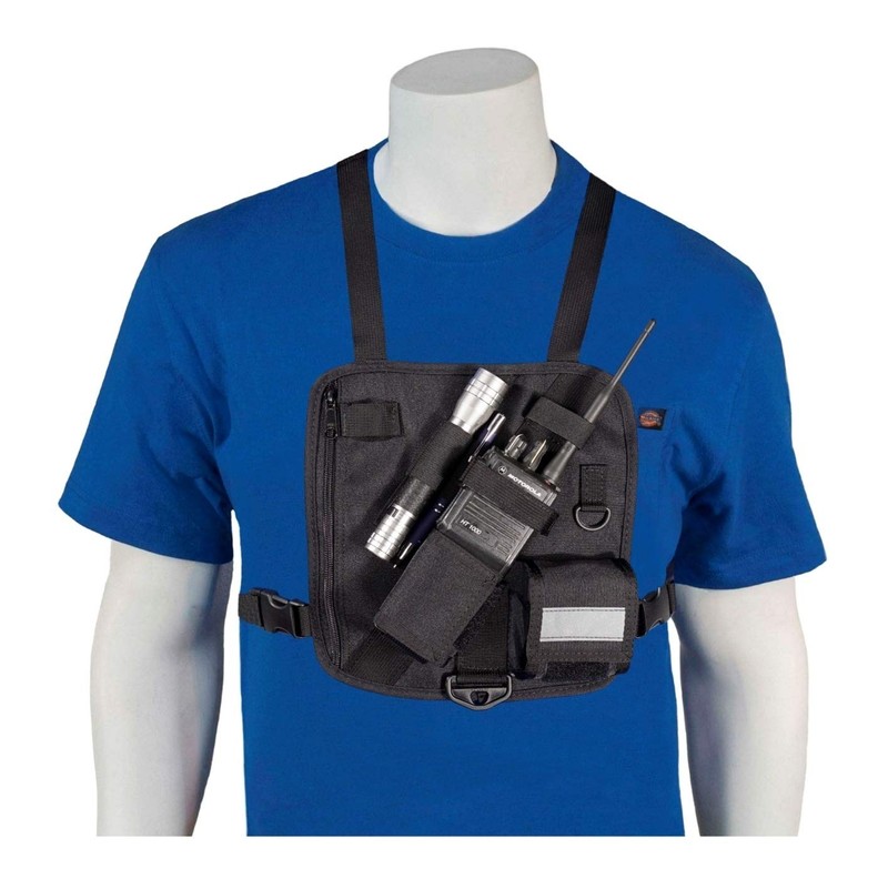 HOLSTERGUY RCH-201S (Solid) Radio Chest Harness Shoulder Holster Black