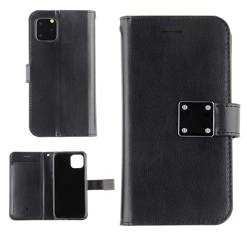 For Apple iPhone 11 Pro – Magnetic Flap Wallet Cover Case w/Card Slot Strap