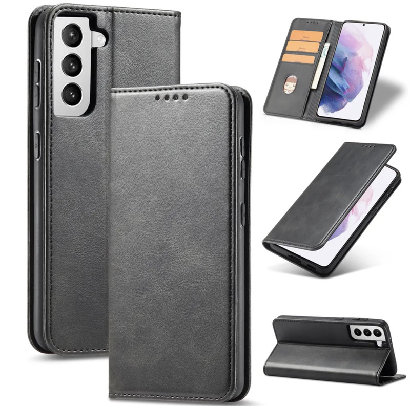 For Samsung Galaxy S23 S22 S21 Ultra PLUS Wallet Case Leather BOOK Phone Cover