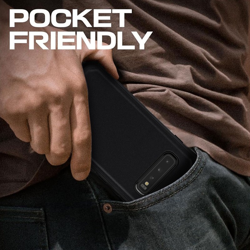 Black For Samsung Galaxy S10/S10 Plus/S10e Case Heavy Duty Rugged Hybrid Cover gallery