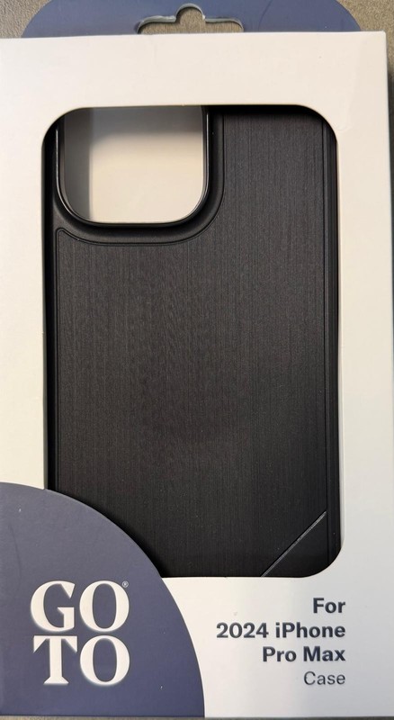 GoTo Flex Cell Phone Case for iPhone 16 Pro, Black Case, Drop Protection Magsafe