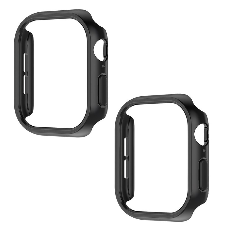 2PCS Hard PC Bumper Case Protective Cover For Apple Watch Series 10 42mm 46mm
