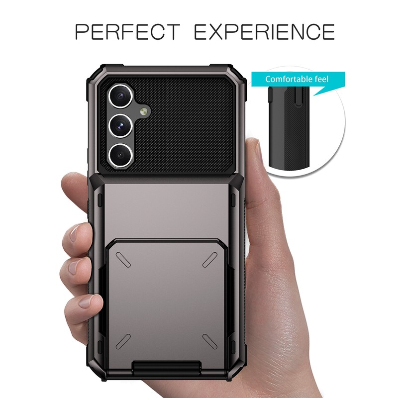 For Samsung Galaxy A15 A14 A54 A35 Rugged Flip Back Card Wallet Shockproof Case gallery