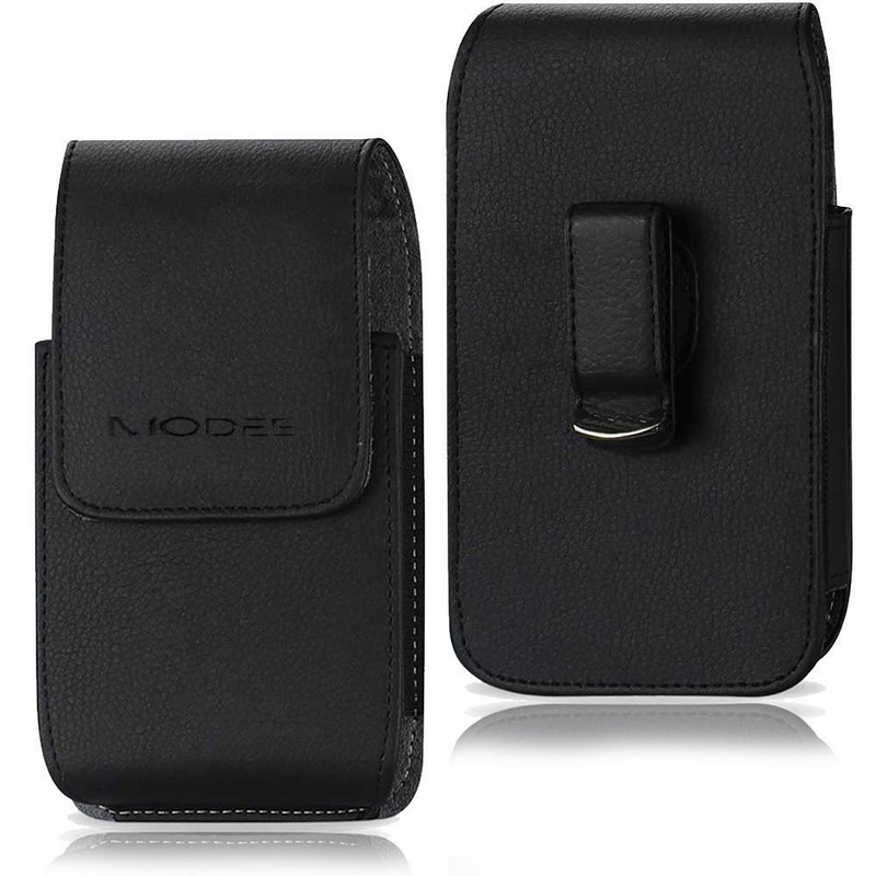 Phones Leather Vertical Case Pouch Belt Clip Loop Holster XL Fits Otterbox Cover
