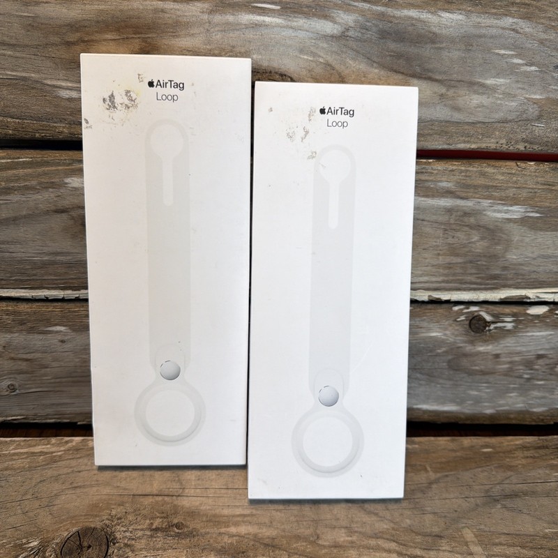 Apple AirTag Loop Lot of 2 Sealed White ( No Tag ) Just the Loops