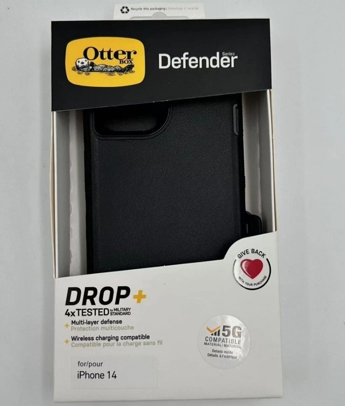 New Otterbox Defender Case for iPhone 14 With Holster Clip CASE US Seller
