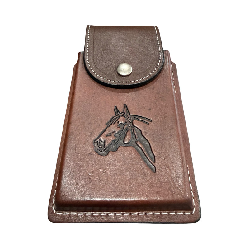 Western Style Leather Phone Holder Horse Funda Celular Vaquero de Piel Caballo