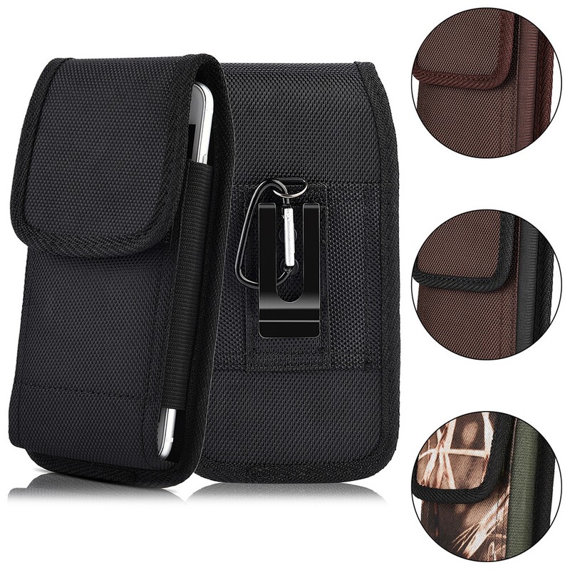 Vertical Case Pouch Wallet Belt Clip Cell Phone Holster For iPhone Samsung Large