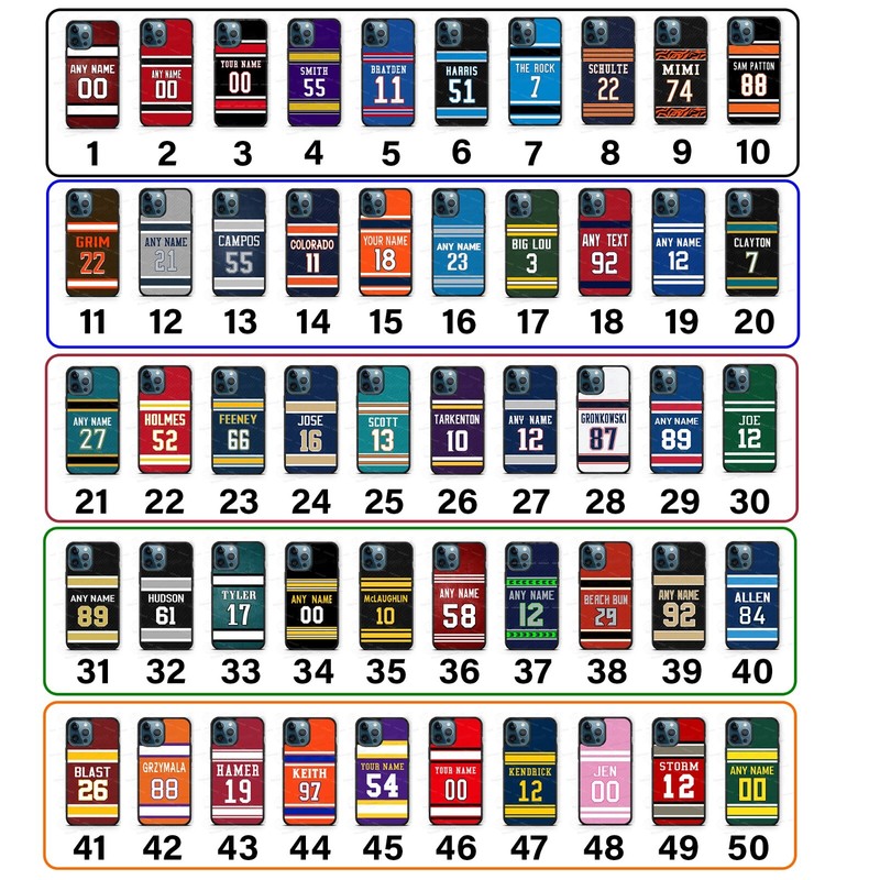 Personalized Tigers Jersey Custom Phone Case fits iPhone Samsung Game Day gift gallery