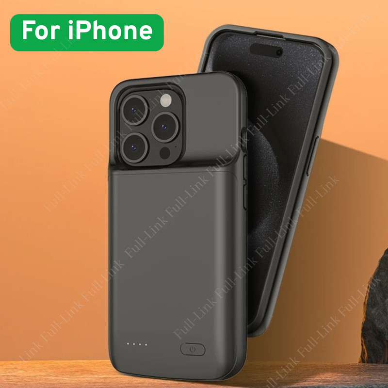 6800mAH Battery Charger Case Power Bank Cover For iPhone 11 12 13 14 15 16 17 X