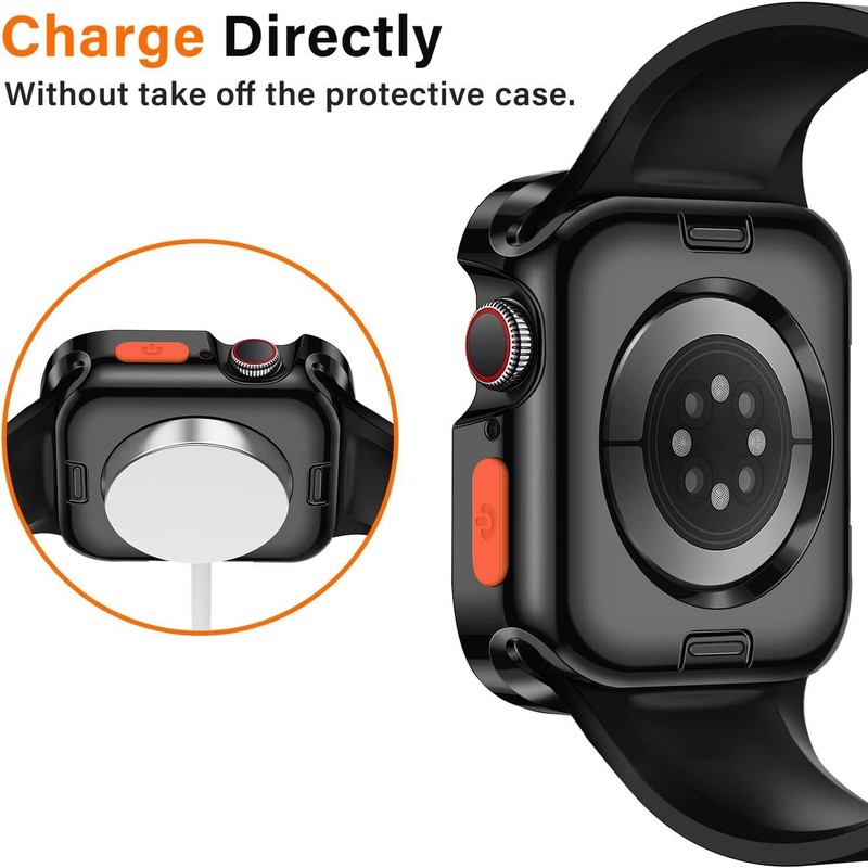 Rugged Case For Apple Watch Series 9/8/7/6/5/4/SE/Ultra 2 TPU Shockproof Bumper gallery