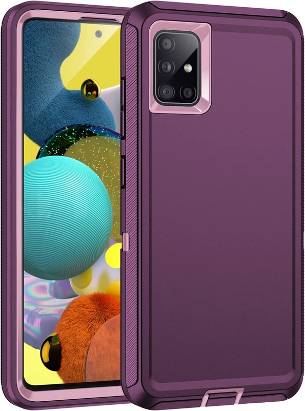 For Samsung Galaxy A71 5G Case Heavy Duty High Impact Rugged 3-Layer Hard Cover