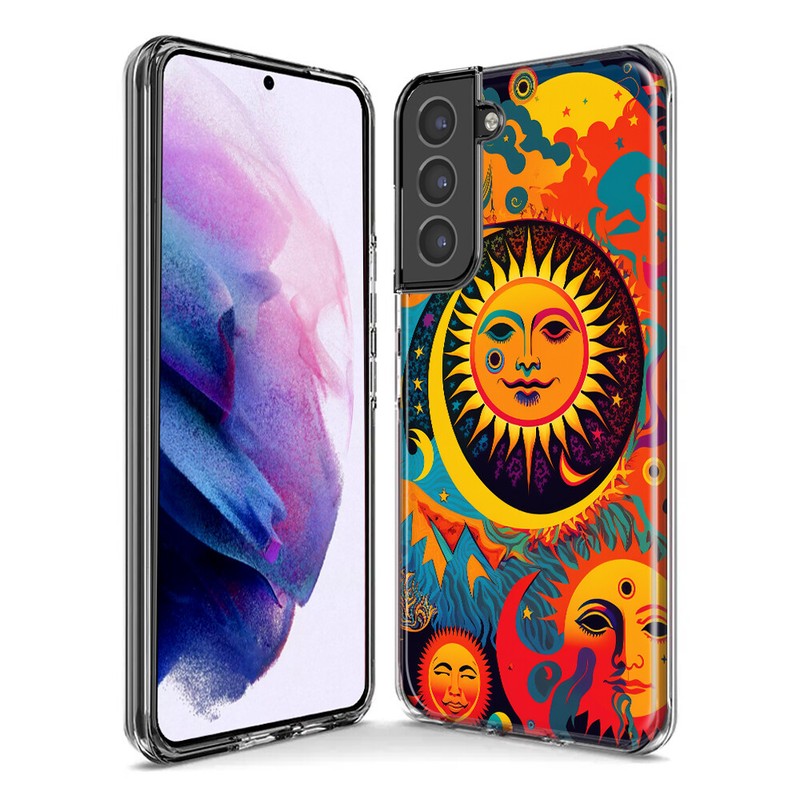 For Samsung Galaxy S10e Shockproof Case Psychedelic Trippy Hippie Sun Moon gallery