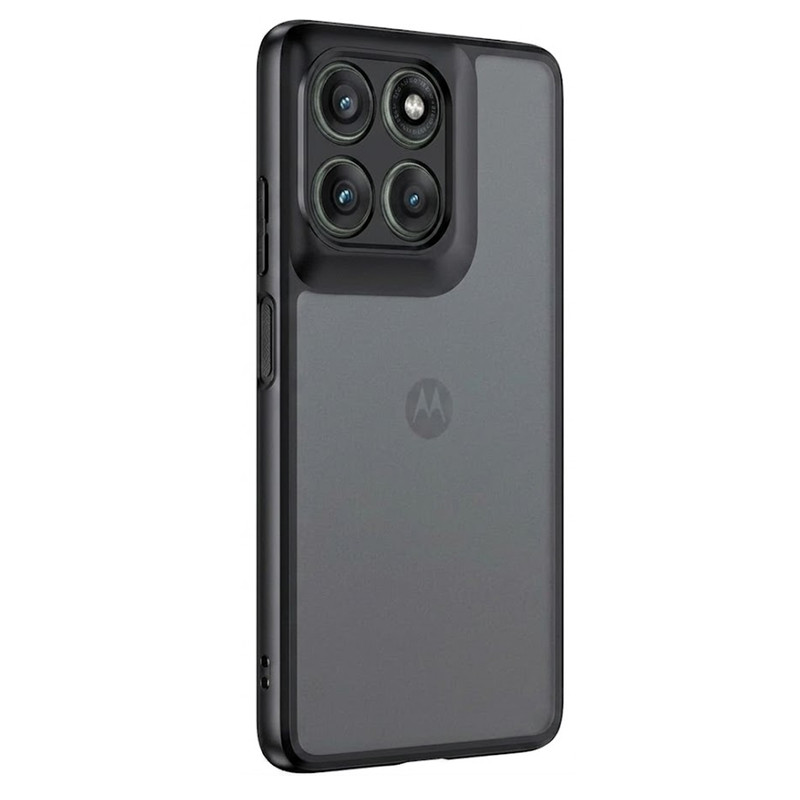 Slim Phone Case Motorola Moto Edge 2025 Cover Matte Shockproof PC Bumper Black