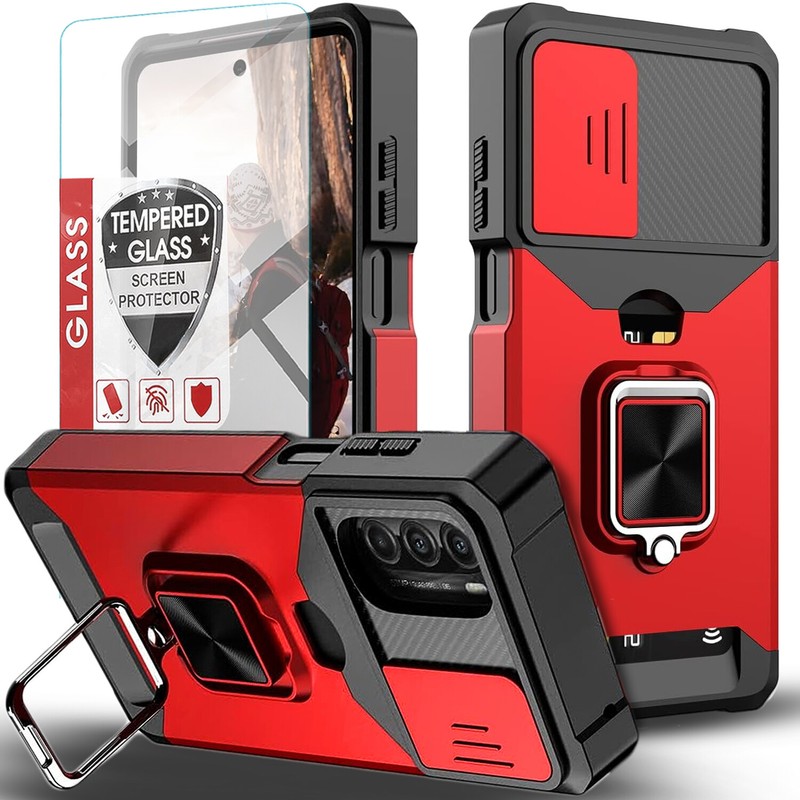 For Motorola Moto G Stylus 5G 2023 Phone Case Cover Shockproof + Tempered Glass gallery