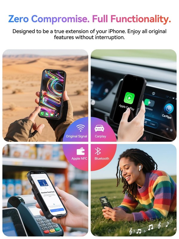 NEWDERY 9300mAh Wireless Charging Battery Case for iPhone 17/17 Pro Power Bank gallery