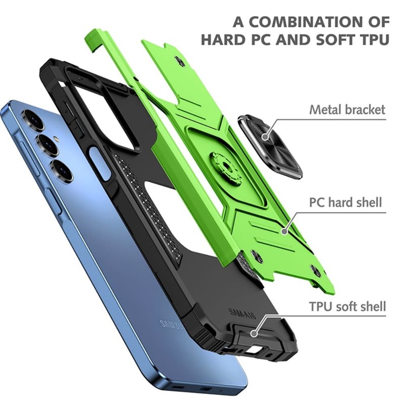 For Samsung Galaxy A03s A14/A15/A16 5G A36 Shockproof Rugged Ring TPU Case Cover gallery