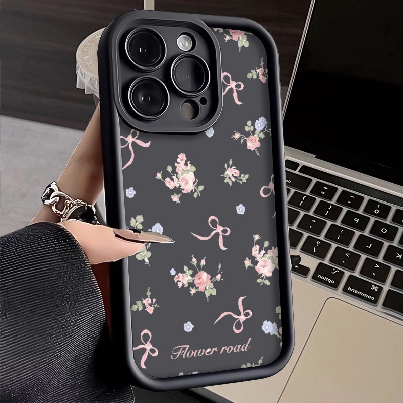 Bowknot Flower Case For Motorola E13/E14/E15/G15/G55/G84/G85/G86 Phone Cover Hot gallery