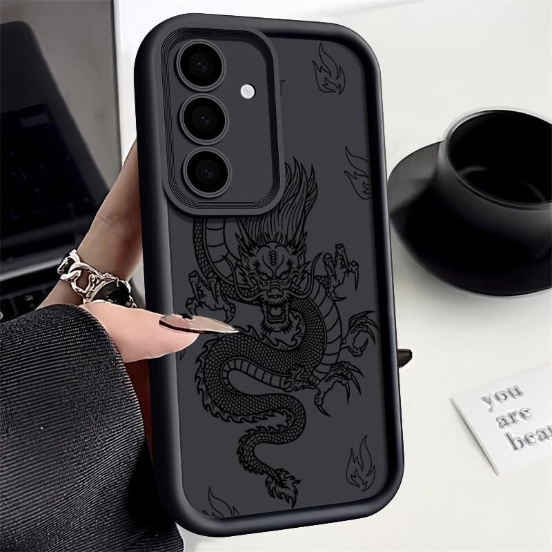 China Dragon For Samsung Galaxy S25 S24 Ultra S23 FE S22 ShockProof Case Cover