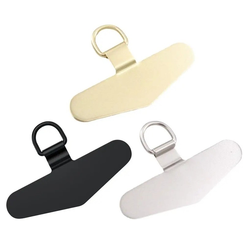 Steel Metal Phone Lanyard Patch Ultra Thin Universal Anti Lost Strap Clip gallery
