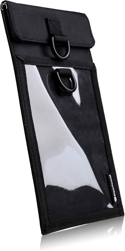 Silent Pocket SLNT Lock Out Tag Locking Cell Phone Faraday Medium, Black