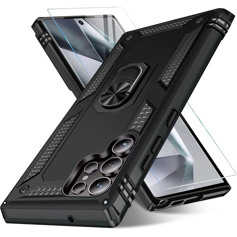 For Samsung Galaxy S23 Ultra Case S23 Plus Phone Cover Shockproof+Tempered Glass gallery