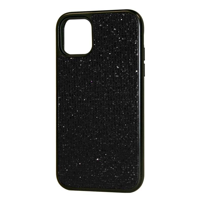 For Apple iPhone 11 Pro Black Stardust Rhinestone Glitter Bling Slim Phone Case