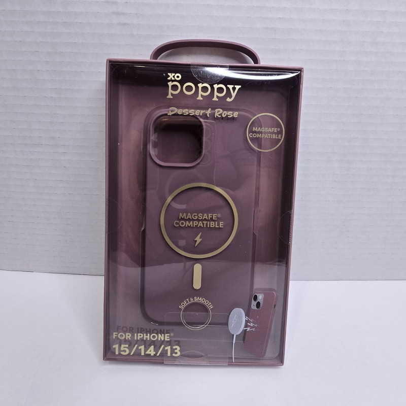 xo poppy Rose MagSafe Compatible Phone Case for iPhone 15/14/13