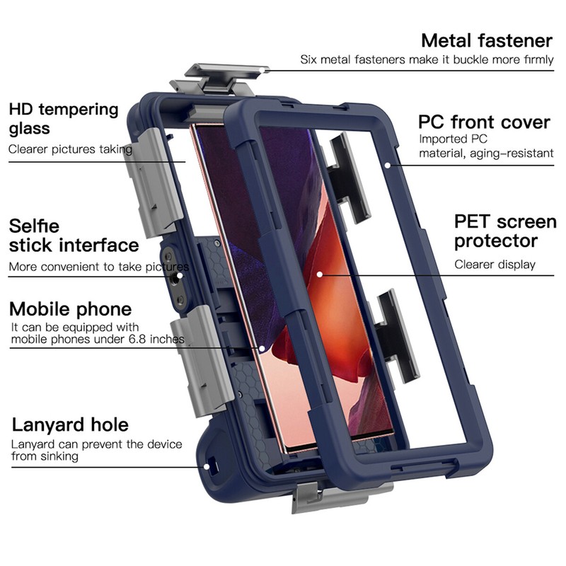 Underwater Waterproof Diving Case Cover for iPhone 15 14 13 12 Samsung S23 Ultra gallery