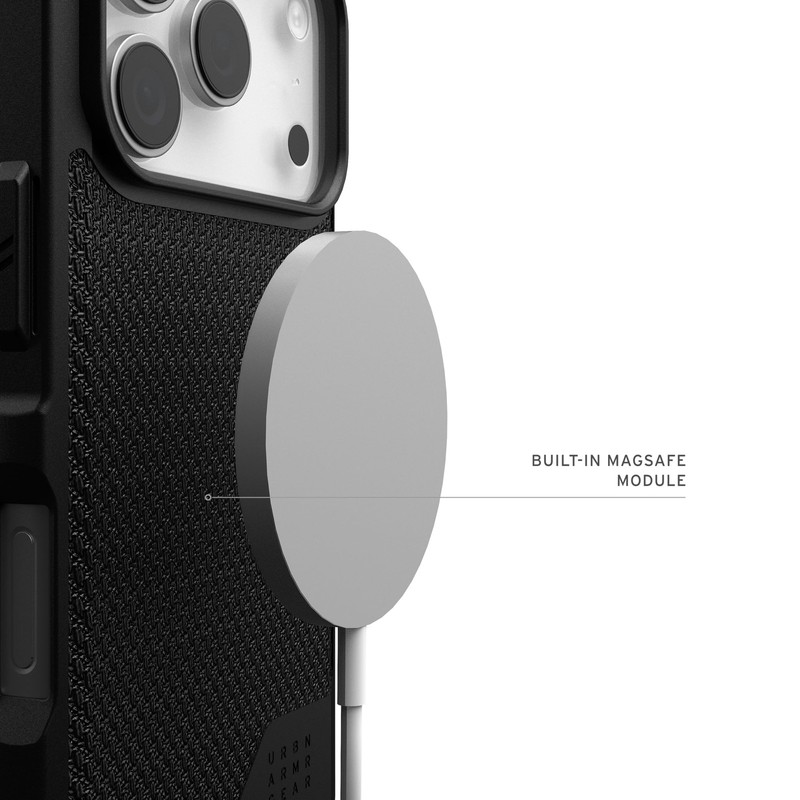 UAG iPhone 17 Pro Case Metropolis LT - For MagSafe Military Made w/ Kevlar Black gallery