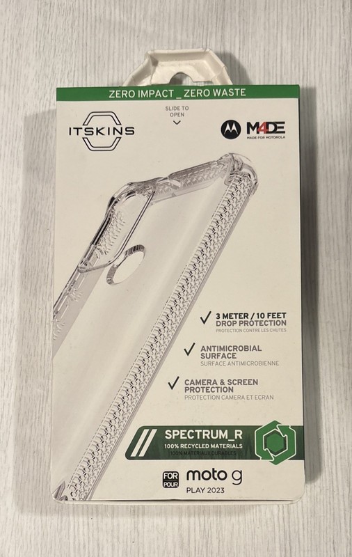 ITSKINS Spectrum_R // Clear Case for motorola moto g Play (2023) – Transparent
